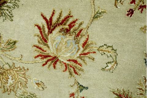 Jaipur White Hand Knotted 80 X 100  Area Rug 901-75642 Image 1