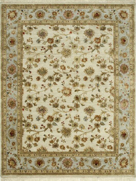 Jaipur White Hand Knotted 80 X 100  Area Rug 901-75642 Image 0