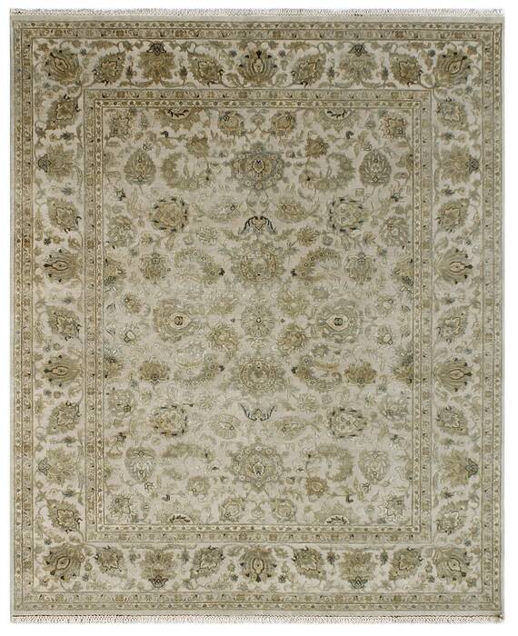 Jaipur White Hand Knotted 40 X 60  Area Rug 901-75643 Image 0