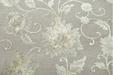 Jaipur Grey Hand Knotted 66 X 910  Area Rug 901-75648 Image 1