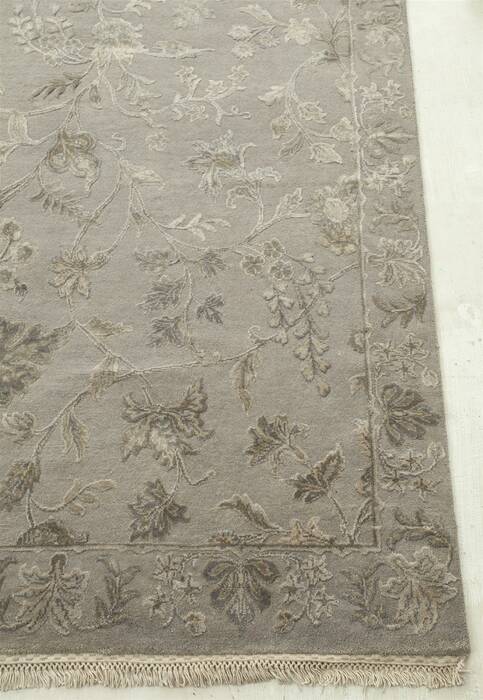Jaipur Grey Hand Knotted 66 X 910  Area Rug 901-75652 Image 2