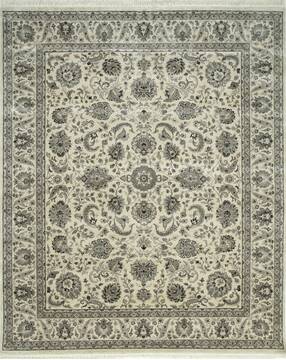 Jaipur Beige Hand Knotted 6'6" X 9'10"  Area Rug 901-75654
