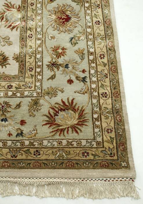 Jaipur White Hand Knotted 80 X 100  Area Rug 901-75661 Image 2