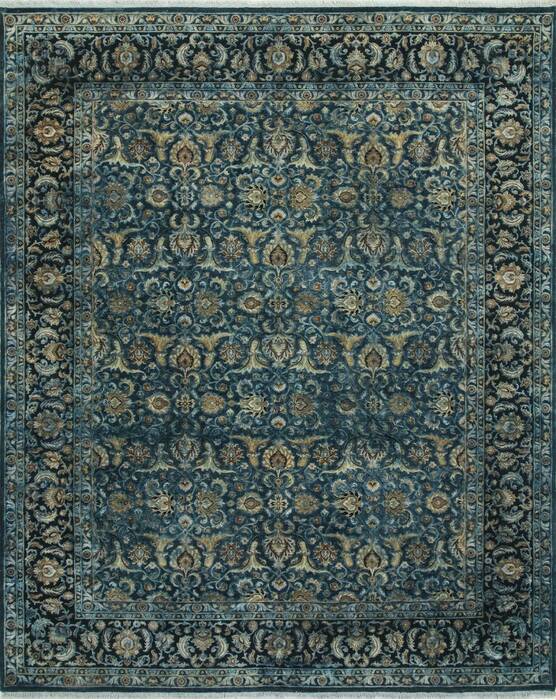 Jaipur Blue Hand Knotted 80 X 100  Area Rug 901-75674 Image 0