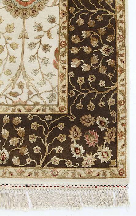 Jaipur White Hand Knotted 40 X 60  Area Rug 901-75680 Image 2