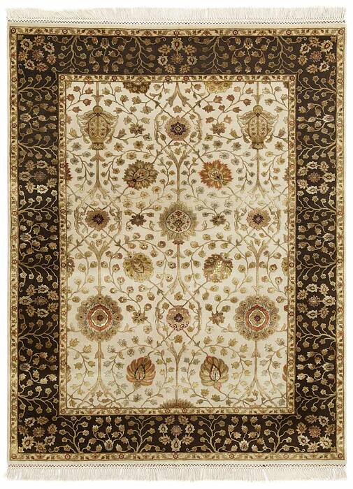 Jaipur White Hand Knotted 40 X 60  Area Rug 901-75680 Image 0