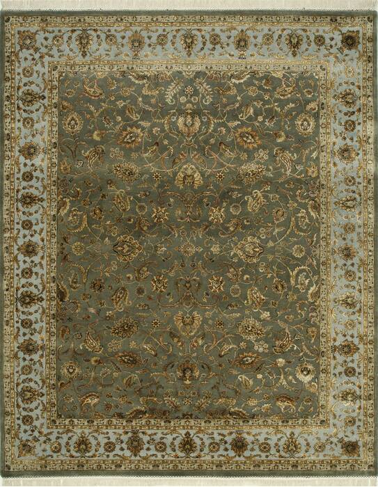 Jaipur Green Hand Knotted 60 X 90  Area Rug 901-75688 Image 0