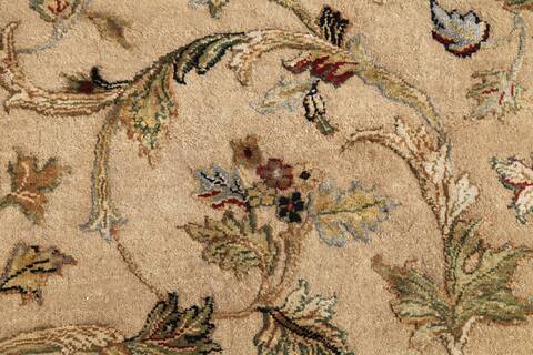 Jaipur Beige Hand Knotted 66 X 910  Area Rug 901-75698 Image 1