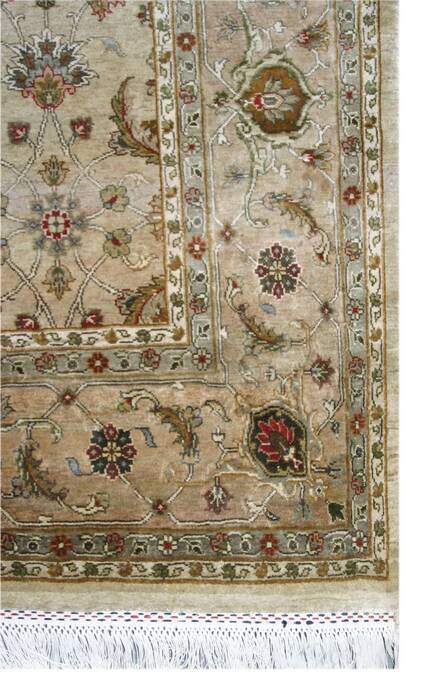 Jaipur Beige Hand Knotted 66 X 910  Area Rug 901-75701 Image 2