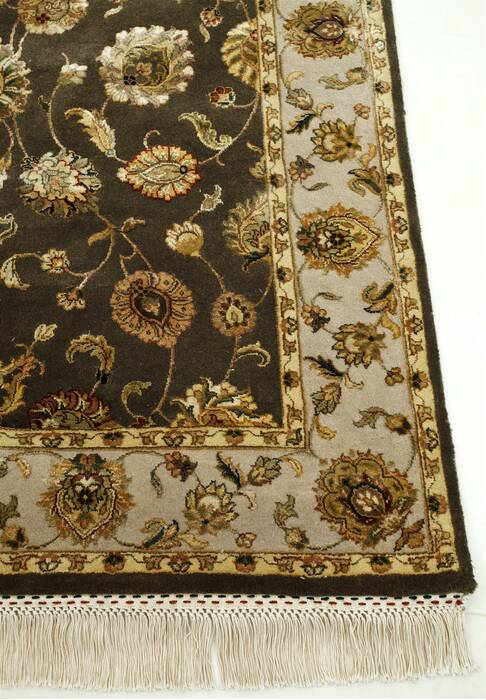 Jaipur Brown Hand Knotted 80 X 100  Area Rug 901-75702 Image 2