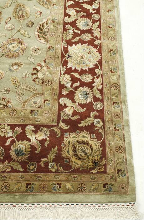 Jaipur Green Hand Knotted 80 X 100  Area Rug 901-75705 Image 2
