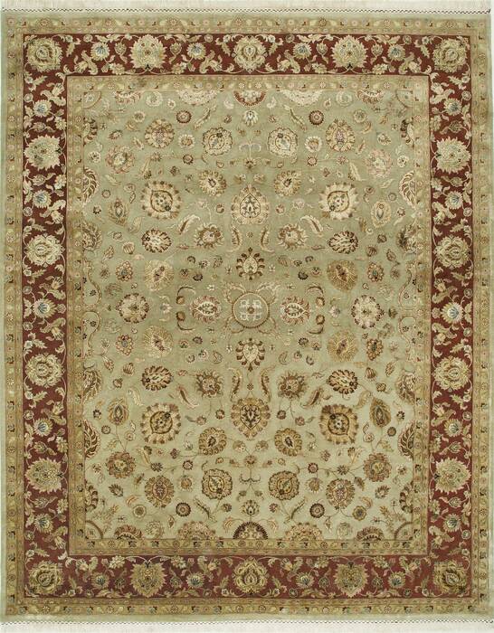 Jaipur Green Hand Knotted 80 X 100  Area Rug 901-75705 Image 0
