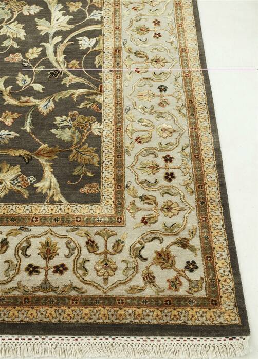 Jaipur Brown Hand Knotted 80 X 100  Area Rug 901-75709 Image 2