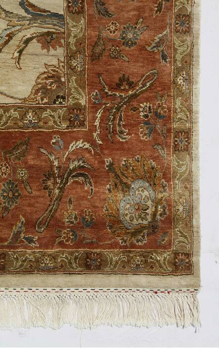 Jaipur White Hand Knotted 66 X 910  Area Rug 901-75713 Image 2