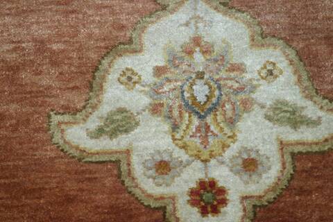 Haji Jalili Orange Hand Knotted 60 X 90  Area Rug 901-75720 Image 1