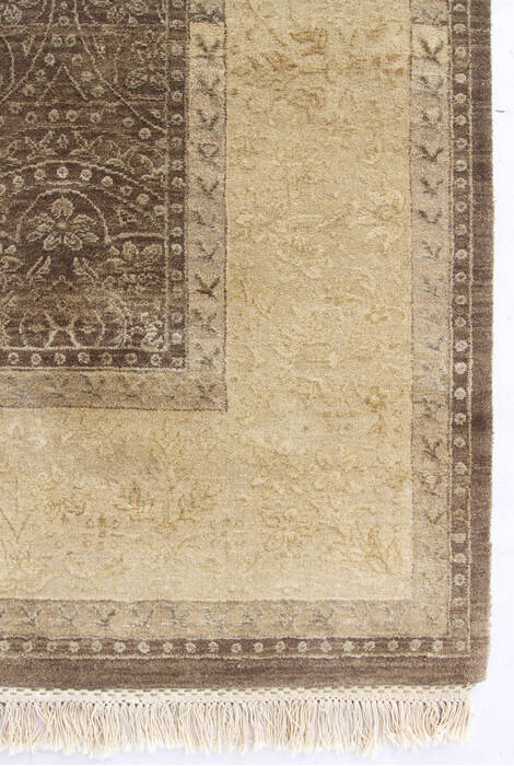 Jaipur Brown Hand Knotted 80 X 100  Area Rug 901-75725 Image 2