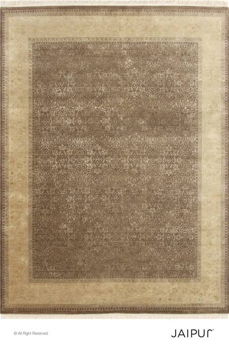 Jaipur Brown Hand Knotted 80 X 100  Area Rug 901-75725 Image 0