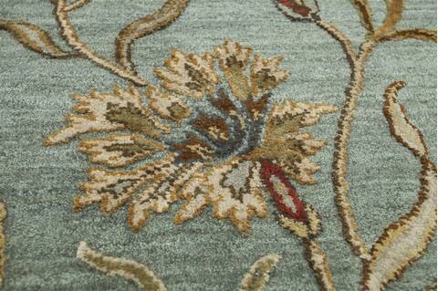 Jaipur Blue Hand Knotted 80 X 100  Area Rug 901-75726 Image 1
