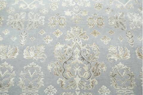 Jaipur Grey Round Hand Knotted 100 X 100  Area Rug 901-75734 Image 1