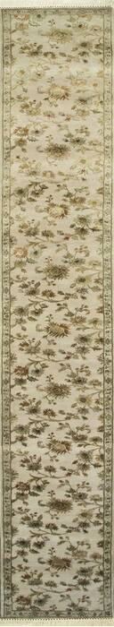 Jaipur White Runner Hand Knotted 25 X 263  Area Rug 901-75744 Image 0