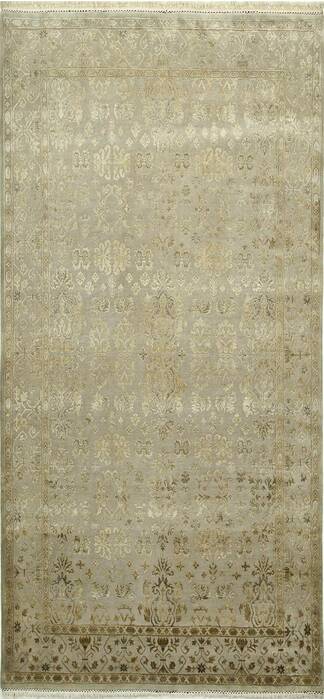 Jaipur Grey Runner Hand Knotted 26 X 60  Area Rug 901-75758 Image 0