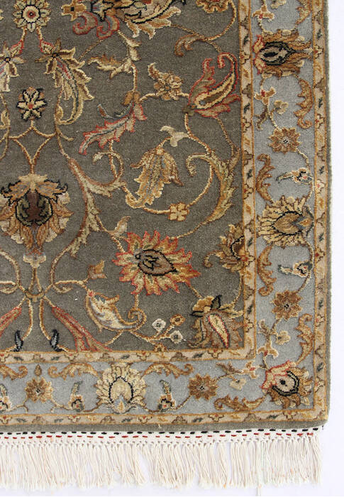 Jaipur Green Runner Hand Knotted 26 X 80  Area Rug 901-75764 Image 2