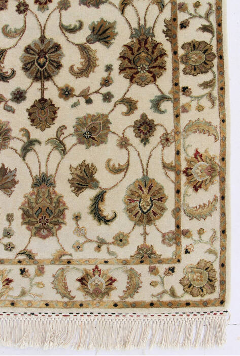 Jaipur White Runner Hand Knotted 30 X 133  Area Rug 901-75765 Image 2
