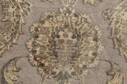 Jaipur Grey Round Hand Knotted 60 X 60  Area Rug 901-75773 Image 1