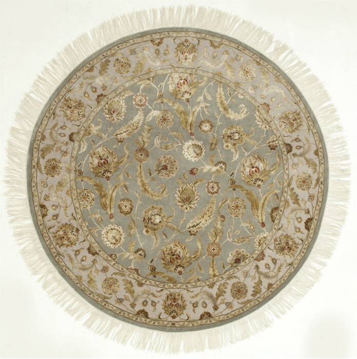 Jaipur Grey Round Hand Knotted 60 X 60  Area Rug 901-75781 Image 0