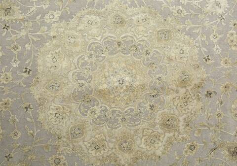 Jaipur Grey Round Hand Knotted 60 X 60  Area Rug 901-75782 Image 1