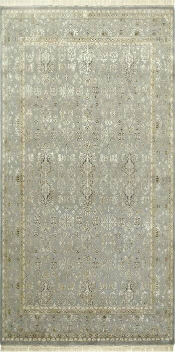 Jaipur Grey Runner Hand Knotted 26 X 80  Area Rug 901-75802 Image 0