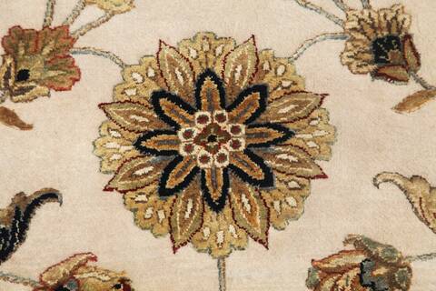 Jaipur Beige Runner Hand Knotted 30 X 133  Area Rug 901-75809 Image 1