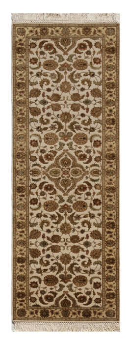 Jaipur White Runner Hand Knotted 30 X 133  Area Rug 901-75811 Image 0