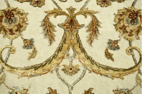 Jaipur White Runner Hand Knotted 30 X 910  Area Rug 901-75827 Image 1