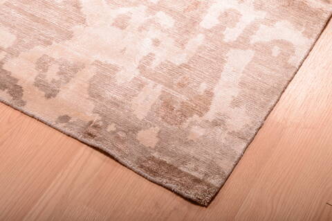 Modern Beige Hand Knotted 1111 X 1410  Area Rug 100-75841 Image 11