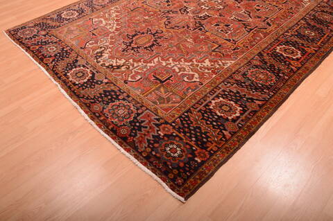 Heriz Red Hand Knotted 710 X 113  Area Rug 100-75842 Image 12