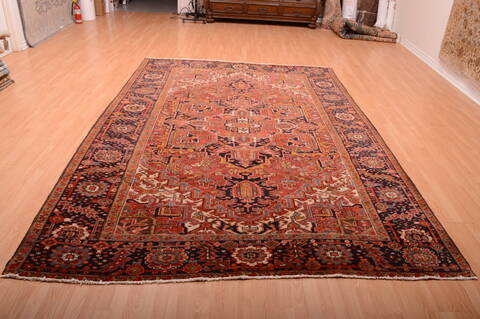 Heriz Red Hand Knotted 710 X 113  Area Rug 100-75842 Image 16