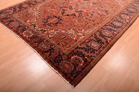 Heriz Red Hand Knotted 710 X 113  Area Rug 100-75842 Image 18