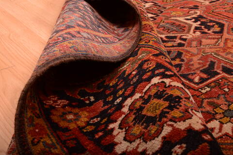 Heriz Red Hand Knotted 710 X 113  Area Rug 100-75842 Image 5