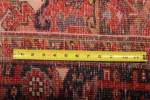 Heriz Red Hand Knotted 710 X 113  Area Rug 100-75842 Image 6