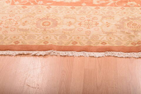 Moshk Abad Beige Hand Knotted 95 X 128  Area Rug 100-75890 Image 10