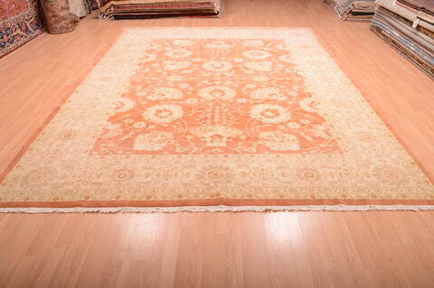 Moshk Abad Beige Hand Knotted 95 X 128  Area Rug 100-75890 Image 11