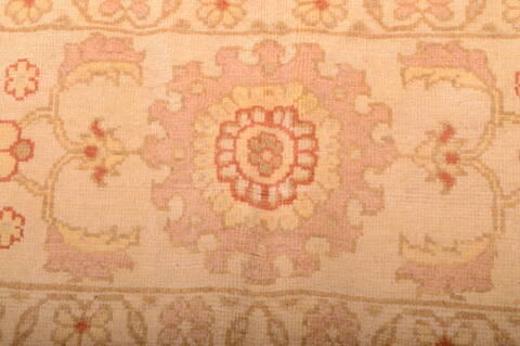 Moshk Abad Beige Hand Knotted 95 X 128  Area Rug 100-75890 Image 1