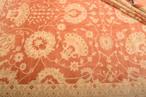Moshk Abad Beige Hand Knotted 95 X 128  Area Rug 100-75890 Image 4