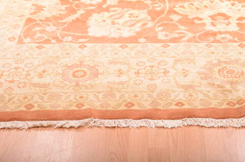 Moshk Abad Beige Hand Knotted 95 X 128  Area Rug 100-75890 Image 9