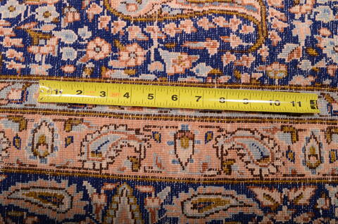 Kerman Blue Hand Knotted 99 X 140  Area Rug 100-75891 Image 10