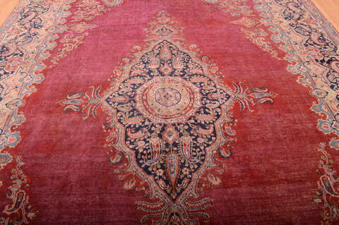 Kerman Red Hand Knotted 911 X 164  Area Rug 100-75892 Image 16
