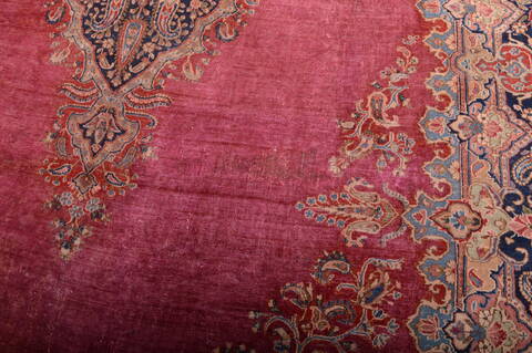 Kerman Red Hand Knotted 911 X 164  Area Rug 100-75892 Image 1