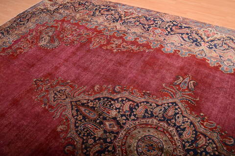 Kerman Red Hand Knotted 911 X 164  Area Rug 100-75892 Image 4