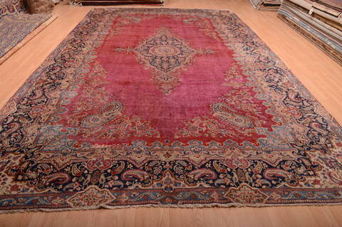 Kerman Red Hand Knotted 911 X 164  Area Rug 100-75892 Image 5